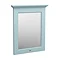 Downton Abbey Traditional Mirror (600mm Wide - Duck Egg Blue) Large Image