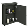 Old London Traditional Mirror Cabinet (650mm Wide - Charcoal)  In Bathroom Large Image