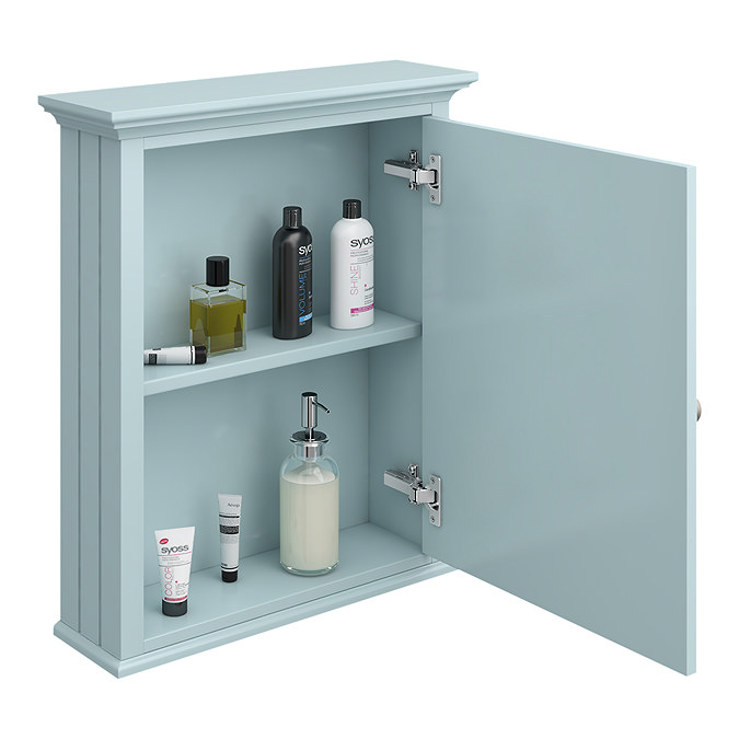 Old London Traditional Mirror Cabinet (650mm Wide - Duck Egg Blue)  Standard Large Image