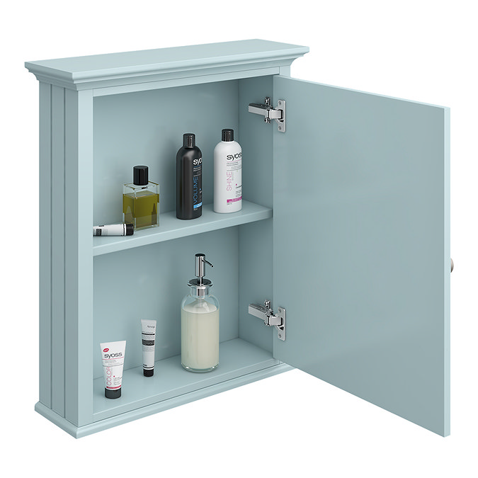 Old London Traditional Mirror Cabinet (650mm Wide - Duck Egg Blue) Standard Large Image