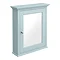 Old London Traditional Mirror Cabinet (650mm Wide - Duck Egg Blue) Large Image