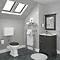 Old London Traditional Vanity Unit (600mm Wide - Charcoal) In Bathroom Large Image