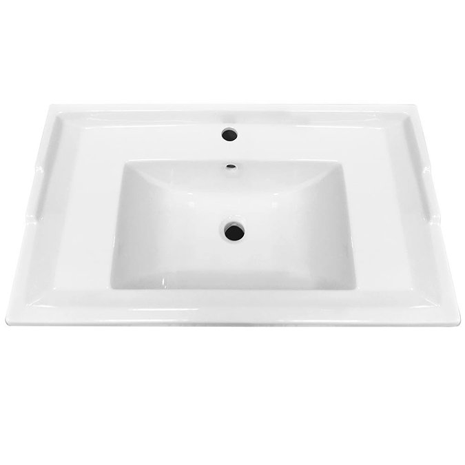 Downton Abbey Traditional Vanity Unit (600mm Wide - Charcoal) Feature Large Image