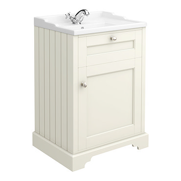 Downton Abbey Traditional Vanity Unit (600mm Wide - Ivory)  Profile Large Image