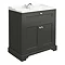 Old London Traditional Vanity Unit (800mm Wide - Charcoal) Large Image