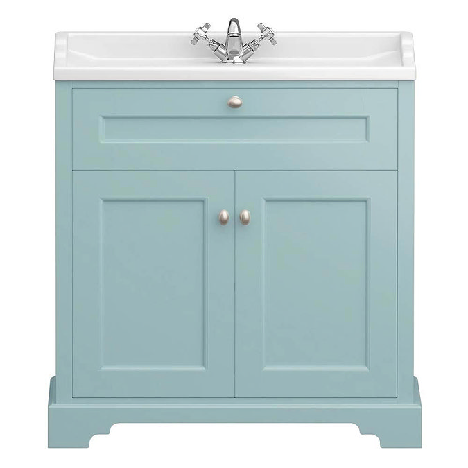 Old London Traditional Vanity Unit (800mm Wide - Duck Egg Blue)  Standard Large Image