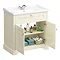 Old London Traditional Vanity Unit (800mm Wide - Ivory)  In Bathroom Large Image