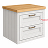 Drawer Fascia for Chatsworth 525mm Grey Wall Hung Countertop Vanity Unit