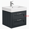 Drawer Fascia for Chatsworth Traditional Graphite 560mm 2 Drawer Wall Hung Vanity Unit