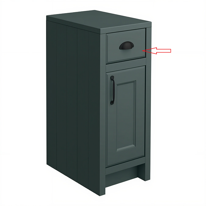 Drawer Front for Chatsworth 300mm Green Cupboard Unit