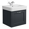 Top Drawer Front for Chatsworth 525mm Black Wall Hung Drawer Unit