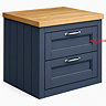 Drawer Front for Chatsworth Blue 525mm Wall Hung Double Drawer Unit