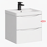 Drawer Front for Monza 500mm Wall Hung Drawer Vanity Unit Gloss White