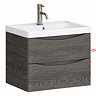 Drawer Front for Monza 600mm Wall Hung Drawer Vanity Unit Graphite Oak