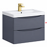 Drawer Front for Monza 600mm Wall Hung Drawer Vanity Unit Matt Grey