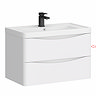 Drawer Front for Monza 750mm Wall Hung Drawer Vanity Unit Gloss White