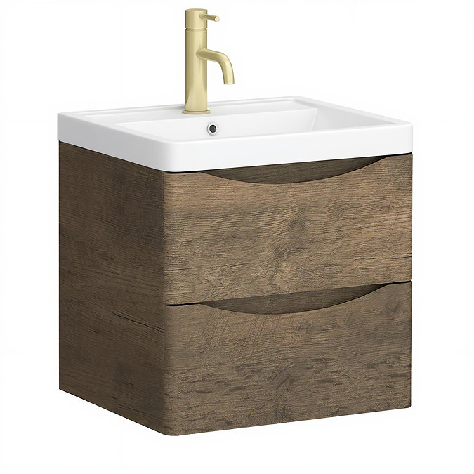 Drawer Front for Monza Chestnut 500mm Wide Wall Mounted Vanity Unit