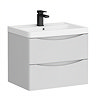 Drawer Front for Monza White Ash 600mm Wide Wall Mounted Vanity Unit