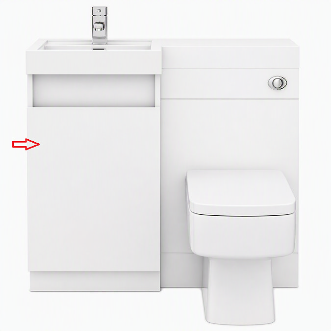 Drawer Front Panel for Arezzo 900mm Gloss White Combination Bathroom Suite Unit