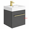 Drawer panel for Valencia 450 Gloss Grey Minimalist Wall Hung Vanity Unit