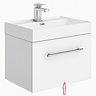 Drawer panel for Valencia 450 Gloss White Minimalist Wall Hung Vanity Unit