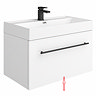 Drawer panel for Valencia 800 Gloss White Minimalist Wall Hung Vanity Unit
