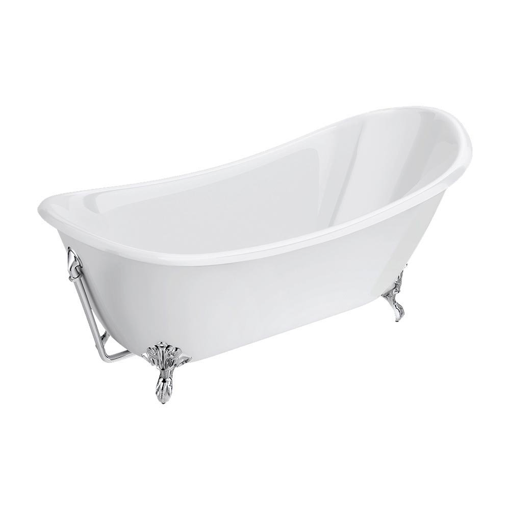 Drayton Cast Iron Bath With Chrome Feet Victorian Plumbing.co.uk