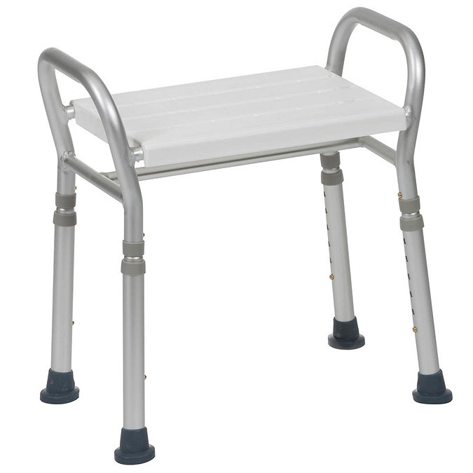 Drive DeVilbiss Bosworth Aluminium KD Shower Bench with Adjustable Height - 127ALUKDR Large Image