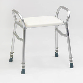 Drive DeVilbiss Bosworth Aluminium Shower Bench with Adjustable Height - 127ALU-30 Large Image