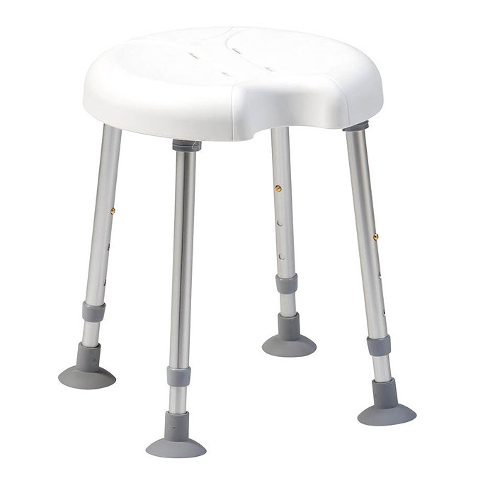 Drive DeVilbiss Delphi Shower Stool with Single Recess - 540200000 Large Image