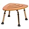 Drive DeVilbiss Oak Corner Shower Stool - TS001 Large Image