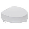 Drive DeVilbiss Raised Toilet Seat 2" with Lid - 12063  Feature Large Image