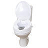 Drive DeVilbiss Raised Toilet Seat 2" with Lid - 12063 Large Image