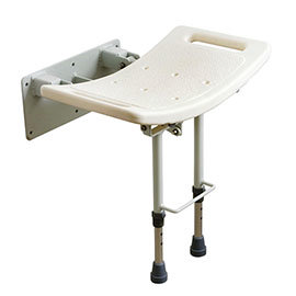 Drive DeVilbiss Wall Mounted Shower Seat with Drop Down Legs - SWALL002 Medium Image