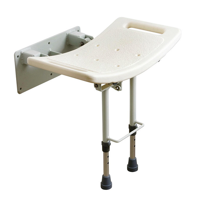 Drive DeVilbiss Wall Mounted Shower Seat with Drop Down Legs - SWALL002 Large Image