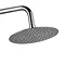 Dual Control Bar Shower Valve with Fixed Head and Slide Rail - Chrome Profile Large Image