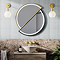 Duet Matt Black & Brushed Brass 800mm Split Circular LED Mirror with Demister, Touch Control & Colour Changing Light