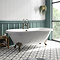 Duke 1695 Double Ended Roll Top Bath + Antique Brass Leg Set