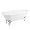 Duke 1695 Double Ended Roll Top Bath + Chrome Leg Set  Feature Large Image