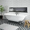 Duke 1695 Double Ended Roll Top Bath + Chrome Leg Set Large Image