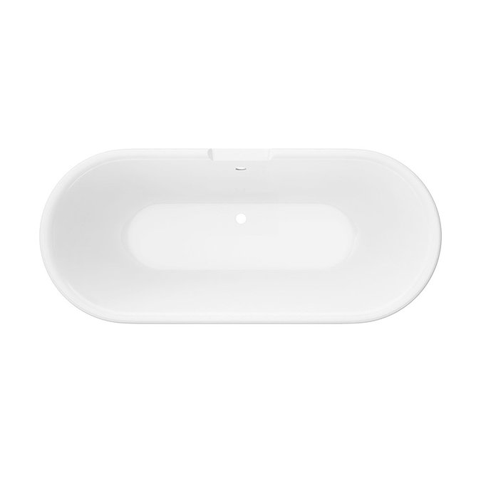 Duke Black 1695 Double Ended Roll Top Bath + Antique Brass Leg Set