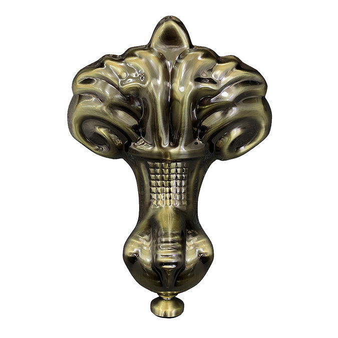 Duke Black 1695 Double Ended Roll Top Bath + Antique Brass Leg Set