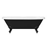Duke Black 1695 Double Ended Roll Top Bath + Matt Black Leg Set