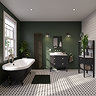 Duke Black 1695 Double Ended Roll Top Bath + Matt Black Leg Set