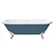 Duke Blue 1695 Double Ended Roll Top Bath w. Ball + Claw Leg Set  Profile Large Image