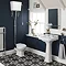 Duke High Level Bathroom Suite + Roll Top Bath  In Bathroom Large Image