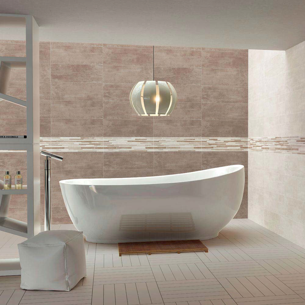 Ivory Bathroom Tiles - 250 x 700mm (Pack of 9)