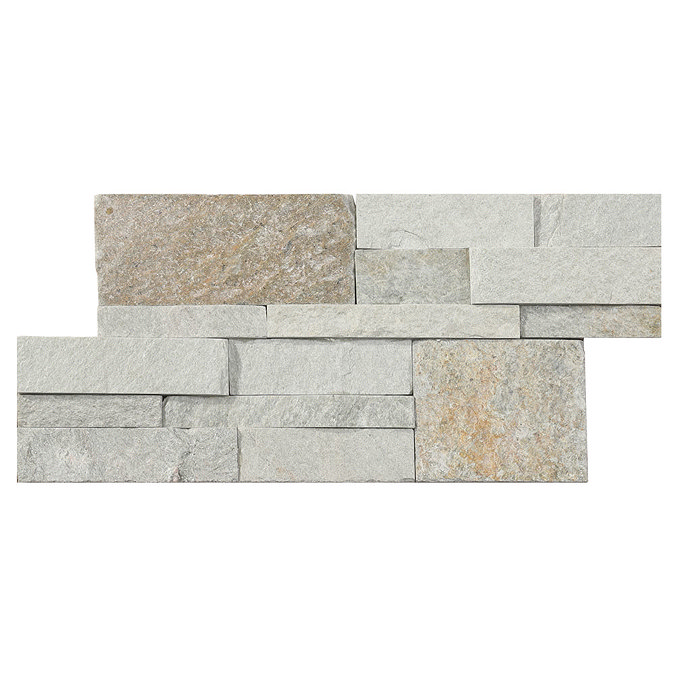 Juno Quartz Stone Split Face Tiles 180 x 350mm  Standard Large Image