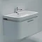 Durab Sienna 900 Wall Mounted Vanity Unit with Basin - White Large Image