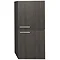 Durab Signature 690 Wall Mounted Vanity Unit with Basin & Side Cabinet - Grey Oak Profile Large Image